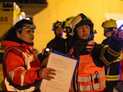 Vedoucí zdravotnické složky a velitel HZS